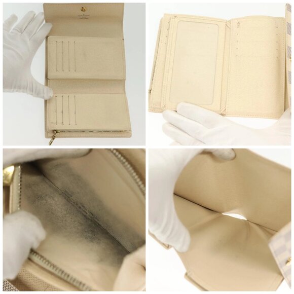 LOUIS VUITTON Damier Azur Portefeuille Alexandra Wallet N63068 LV Auth 130788 - Picture 15 of 16